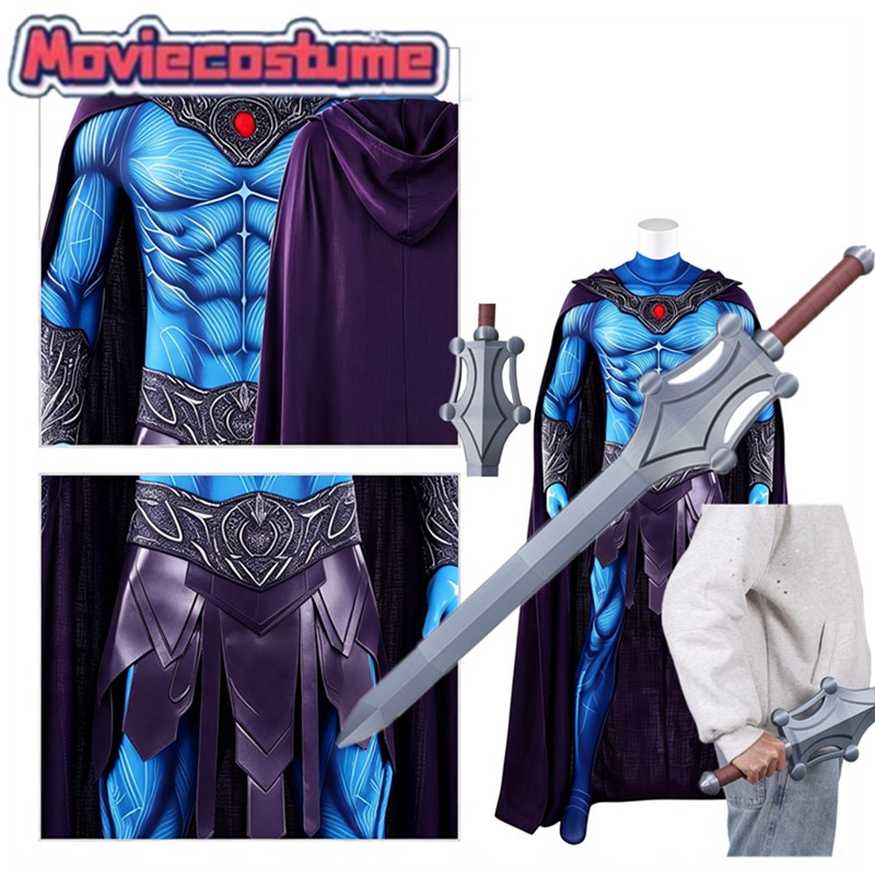 Cosplay Prop Sword - Masters 2026 Skeletor Cosplay King Jumpsuit