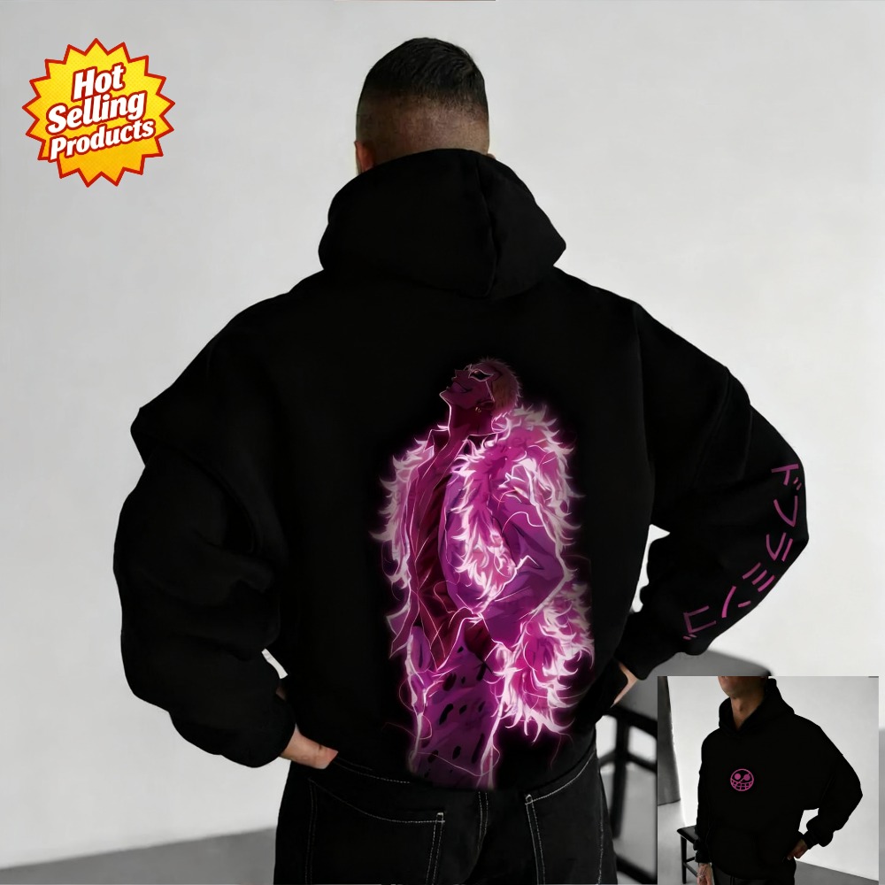 One Piece Hoodie Donquixote Do - Anime Merchandise Shop ulasan dan harga
