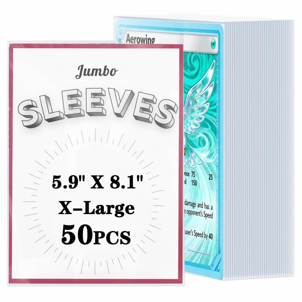 50-250pcs Transparent Jumbo Ca - Collector Card Sleeve ulasan dan harga