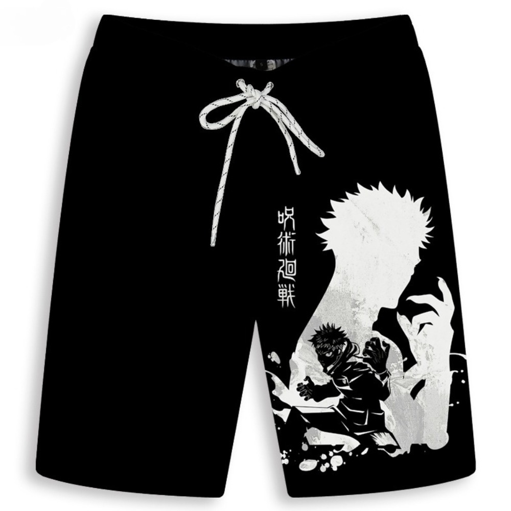 Men's Gojo Satoru Printed Shor - Anime Merchandise Shop ulasan dan harga