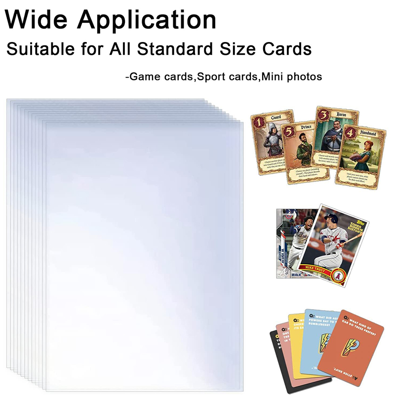 200 Pcs Transparent Playing Ca - Collector Card Sleeve ulasan dan harga