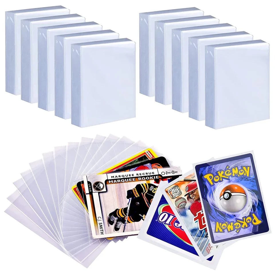 200 Pcs Transparent Playing Ca - Collector Card Sleeve ulasan dan harga