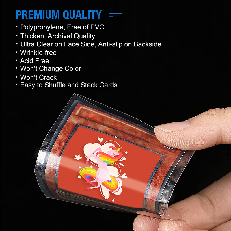 200 Pcs Transparent Playing Ca - Collector Card Sleeve ulasan dan harga