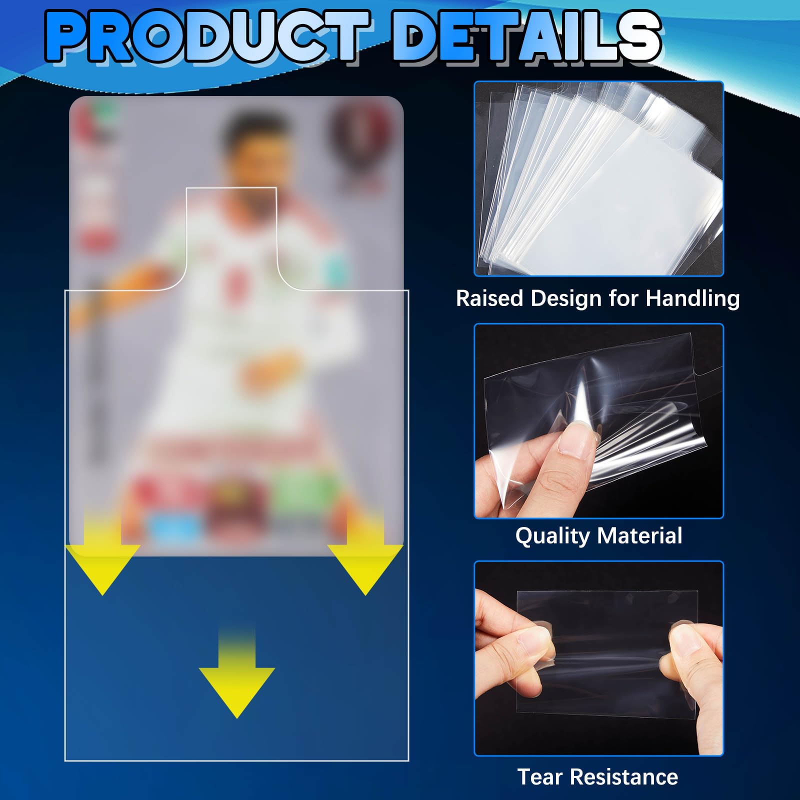 100-1000pcs 65*90mm Raised Typ - Collector Card Sleeve ulasan dan harga