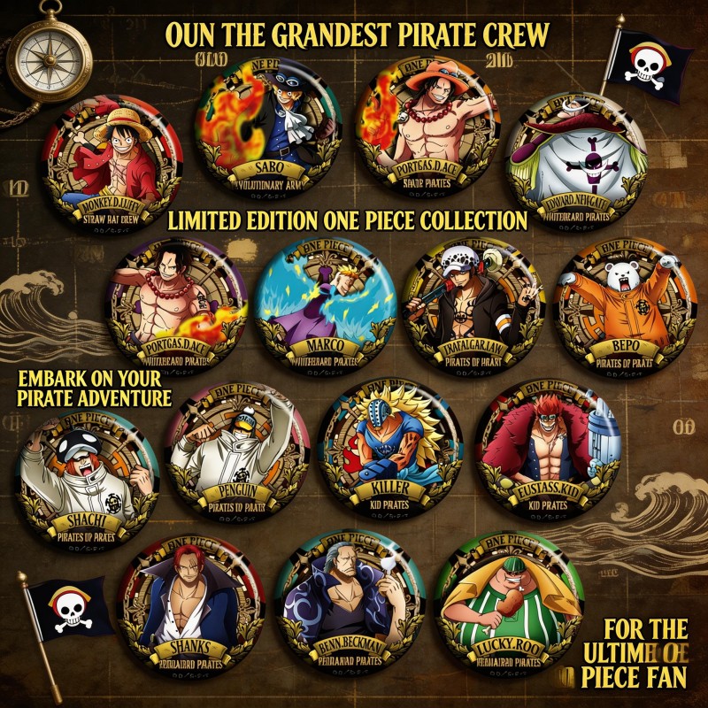 ONEPIECE Anime Badge Pin C Typ - Anime Merchandise Types ulasan dan harga