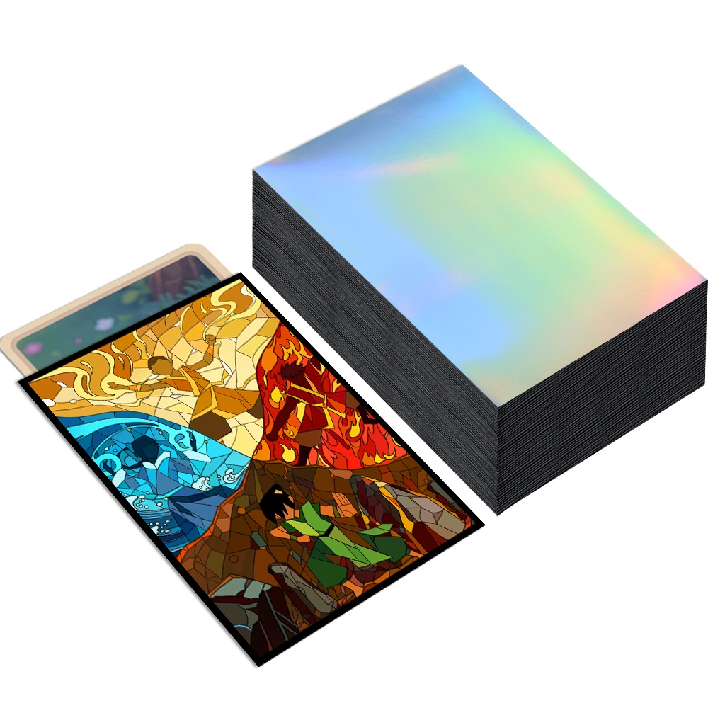60PCS 66X91mm Holographic Stan - Collector Card Sleeve ulasan dan harga