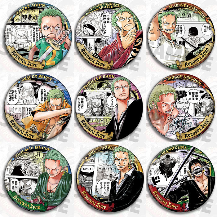One Piece Zoro Anime Badge Pin - Zoro Anime Merchandise ulasan dan harga